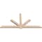 Ekena Millwork Kennewick Smooth Timber Gable Bracket, Douglas Fir, 108"W x 54"H x 3 1/2"D x 5 1/2"F, 12/12 Pitch GBW108X54X0406KEN00SDF - alternate 2